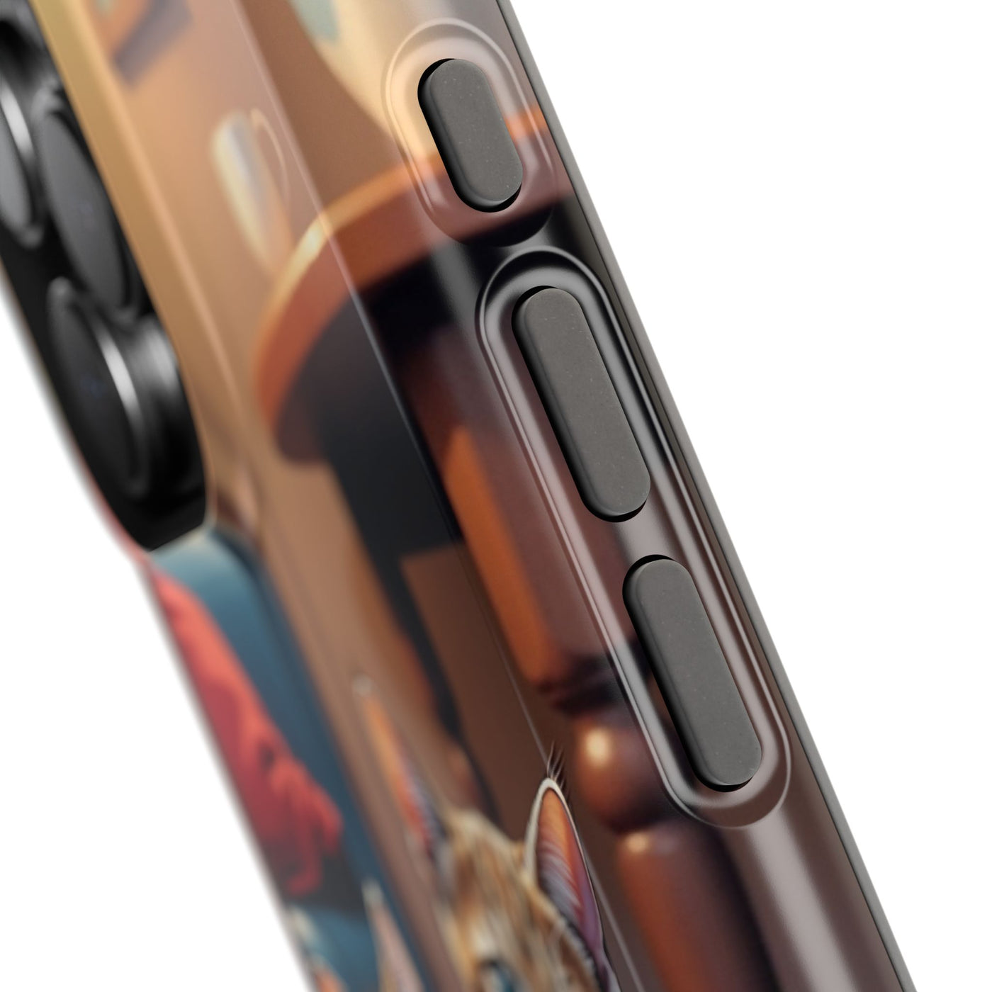 Cute Cats Magnetic Phone Case comic style 1, Cat Lover Gift, Impact-Resistant iPhone Case, Funny Pet Accessory, Unique Animal Design