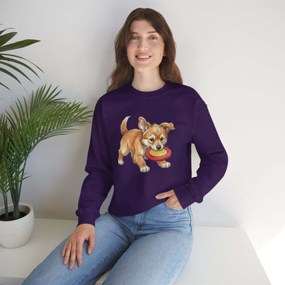 Watercolor Dog painting Unisex Crewneck Sweatshirt style 5