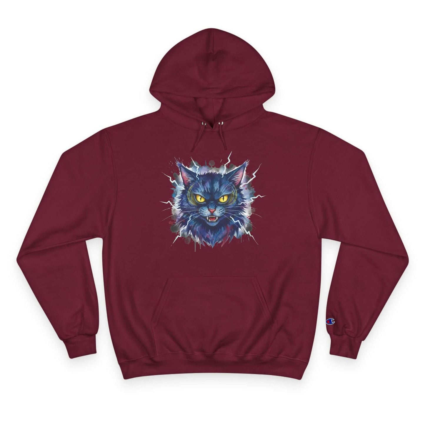 Mad Cat Men and Women Champion Hoodie style 4