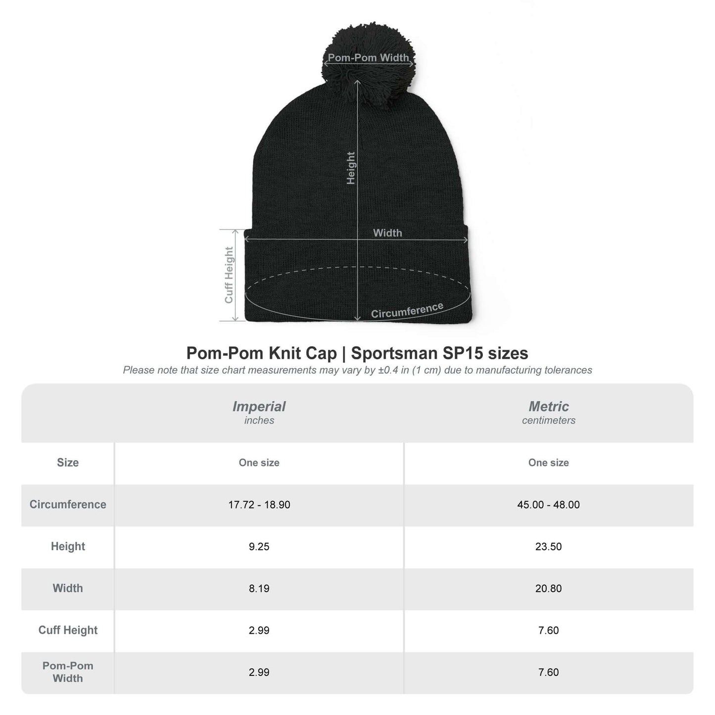 Embroidered Cat Mom Pom-Pom Knit Cap