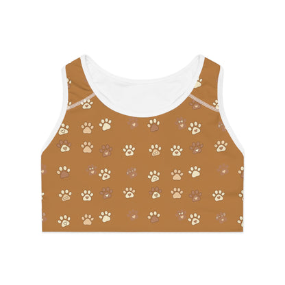 Cat Paw Print Women Fitness Activewear Sports Bra style 3