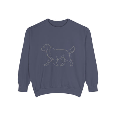 Walking Dog Shadow style 1 Cozy Graphic Unisex Crewneck Sweatshirt