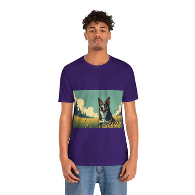 Adorable Dog comic style 3 Unisex Soft Tee| Cute Dog Lover's Shirt, Animal Graphic T-Shirt, Pet Themed Gift, Casual Wear