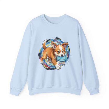 Watercolor Dog painting Unisex Crewneck Sweatshirt style 4