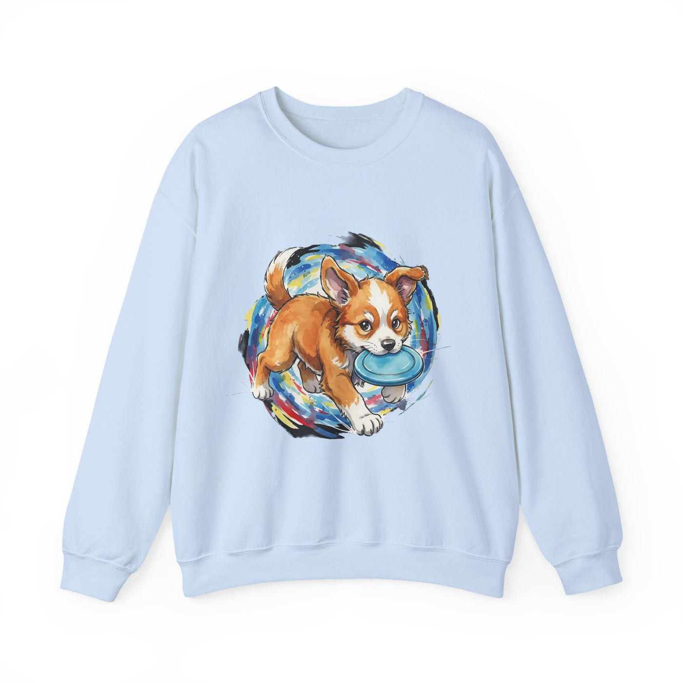 Watercolor painting style 7 Men & Women Cute Cat Pile Crewneck Sweatshirt
