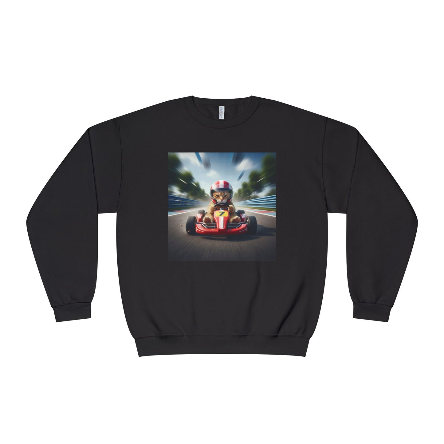 Go Kart Cat Unisex NuBlend Crewneck Sweatshirt style 3