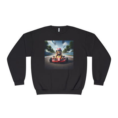 Go Kart Cat Unisex NuBlend Crewneck Sweatshirt style 3