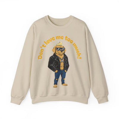 Cool Dog style 2 Unisex Crewneck Sweatshirt | Cozy Gift for Dog Lovers, Casual Wear, Unique Graphic Sweatshirt, Birthday Gift, Everyday Style