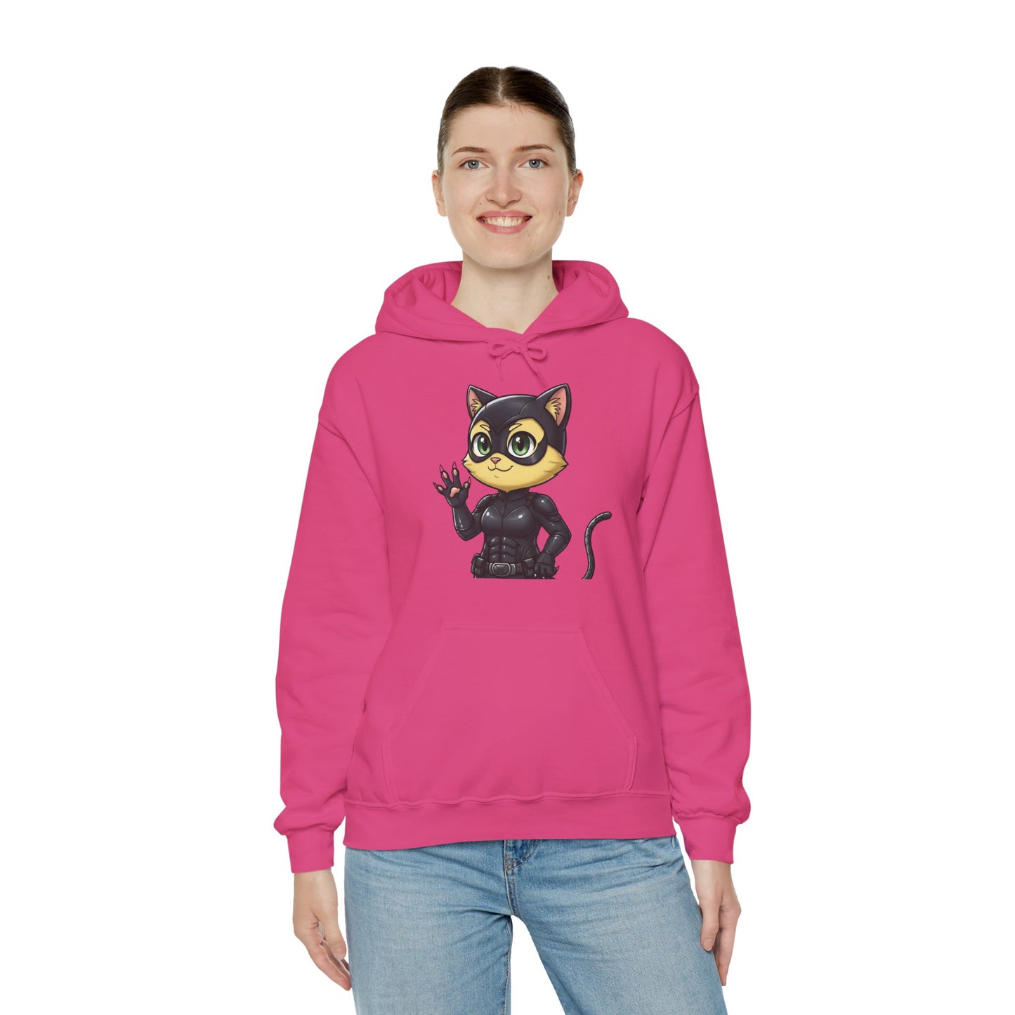 Cat cosplay Cat Woman Funny Design Unisex Hoodie style 2