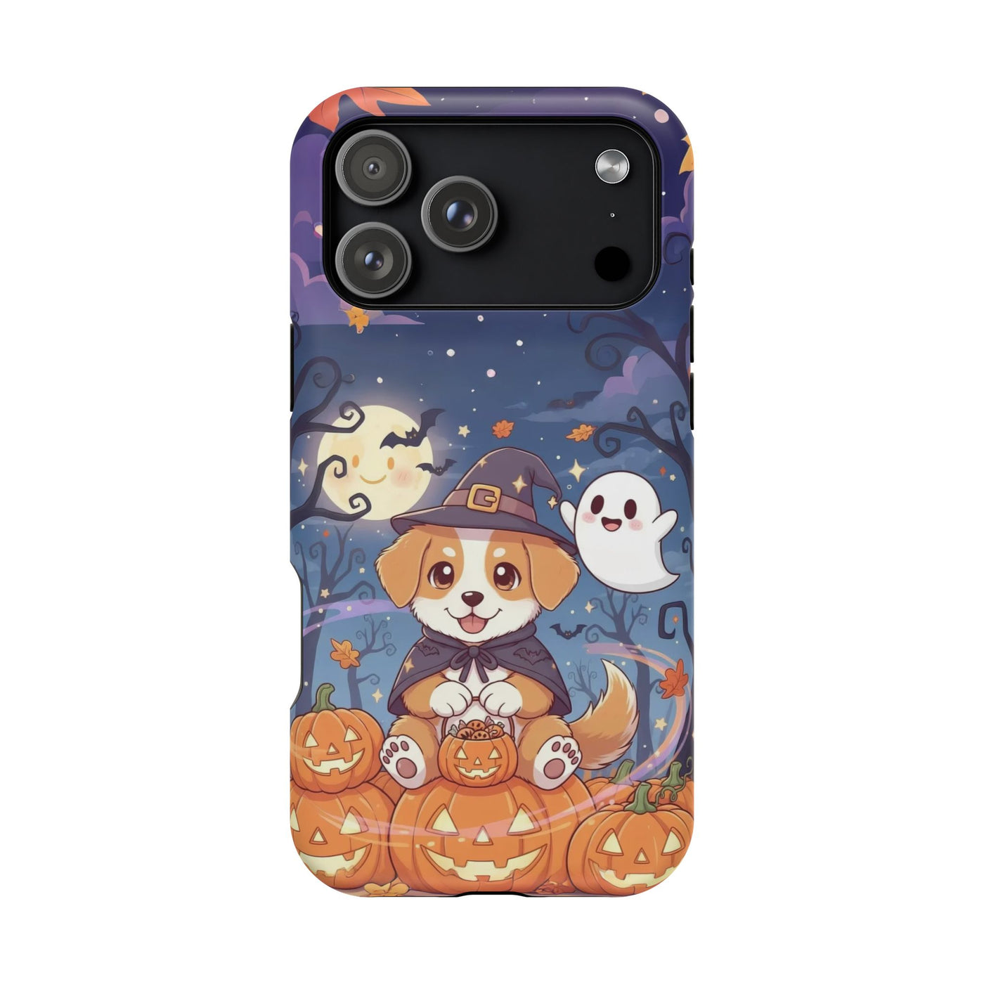 Halloween cute puppy anime style 3 Magnetic Impact-Resistant Phone Case, Cute Dog Design, Pet Owner Gift, Animal Lover Accessory, Birthday Gift for Dog Lovers