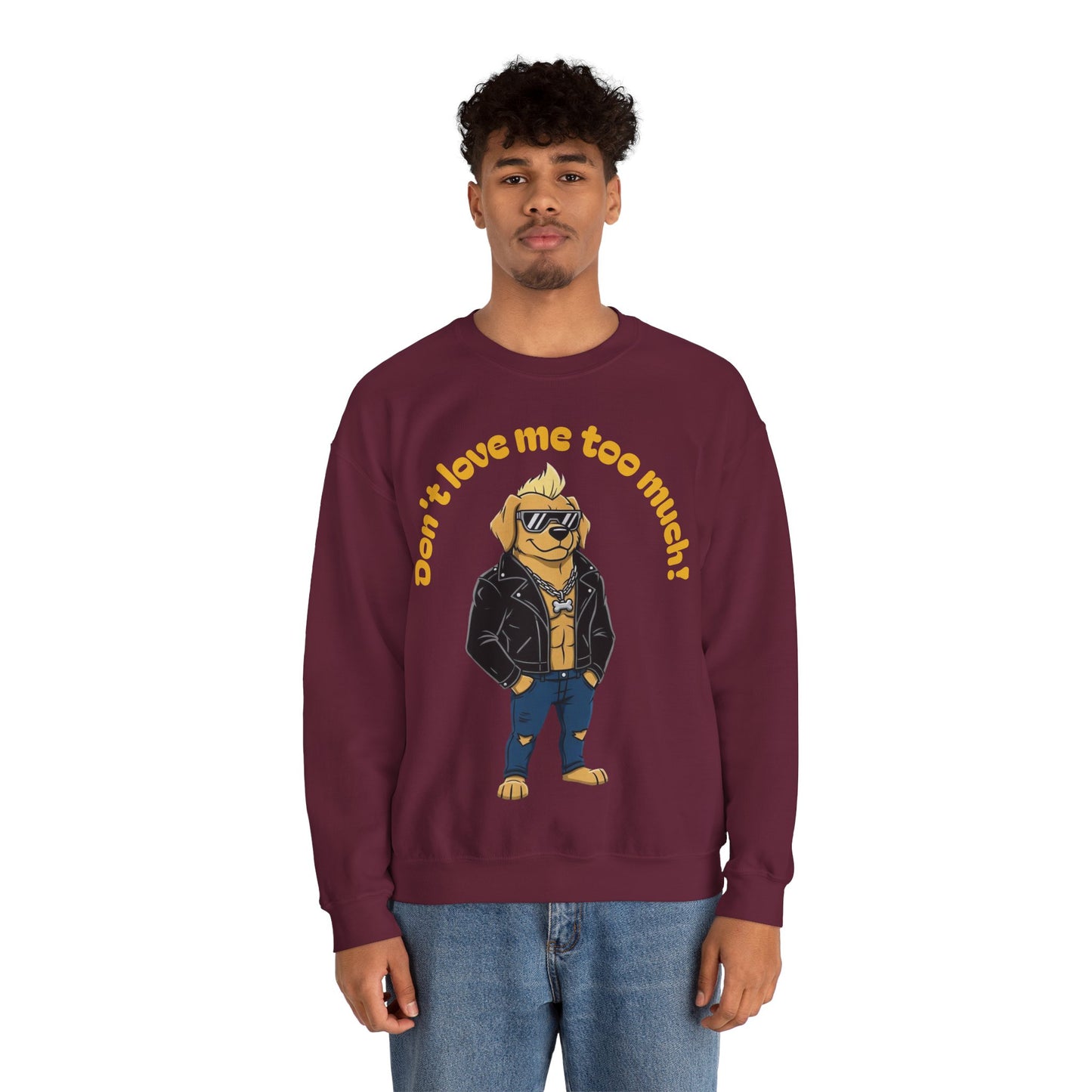 Cool Dog Unisex Heavy Blend Crewneck Sweatshirt style 2
