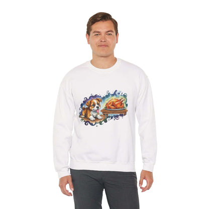 Watercolor Dog painting Unisex Crewneck Sweatshirt style 3