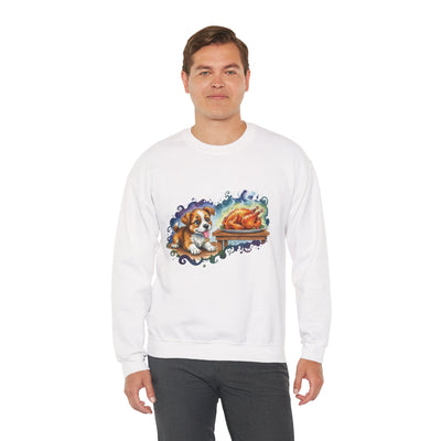 Watercolor painting style 6 Men & Women Cute Cat Pile Crewneck Sweatshirt