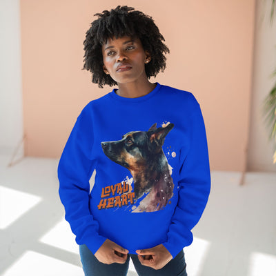 "Loyal Heart" Dog Lover style 1 Unisex Crewneck Sweatshirt