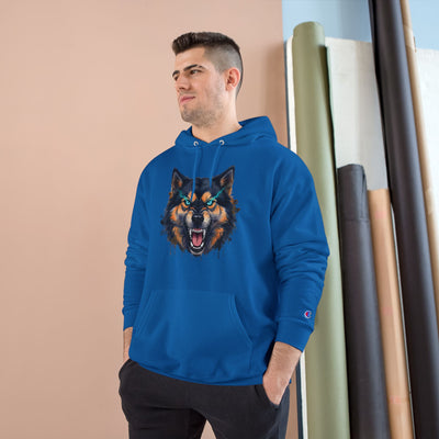 Angry Dog style 1 Men and Women Champion Hoodie