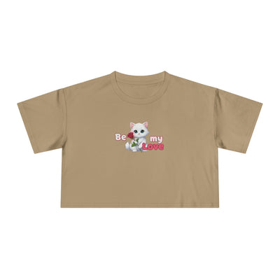 Cute Graphic Crop Tee - 'Be my Love', Women's Fashion, Gift for Animal Lovers, Casual Outfit, Summer Style, Funny Shirt