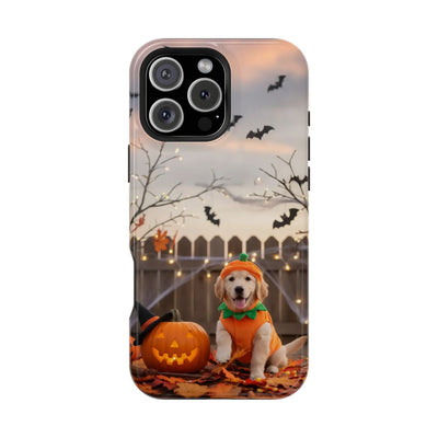 Halloween cute puppy photo style 4 Magnetic Impact-Resistant Phone Case, Cute Dog Design, Pet Owner Gift, Animal Lover Accessory, Birthday Gift for Dog Lovers