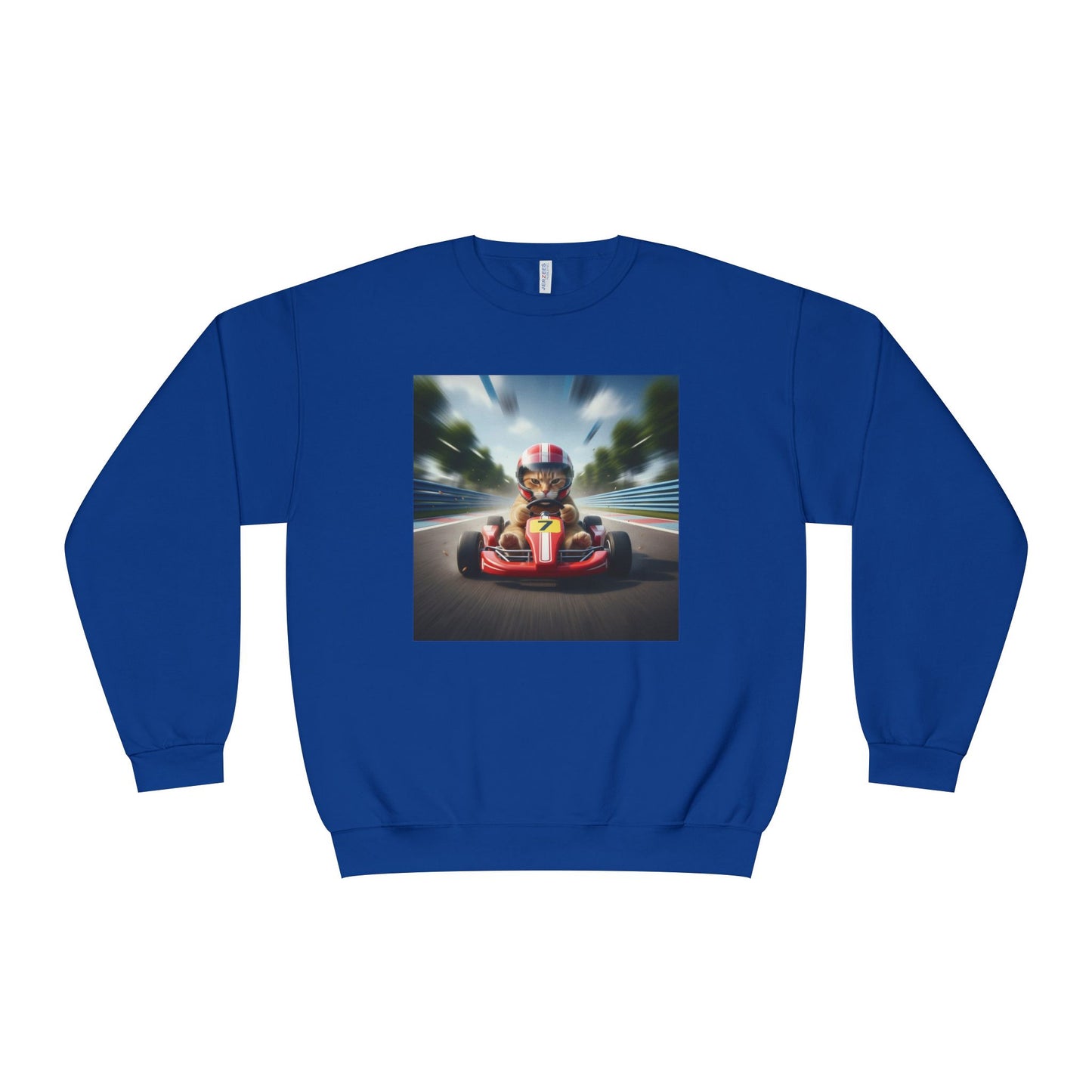 Go Kart Cat Unisex NuBlend Crewneck Sweatshirt style 3