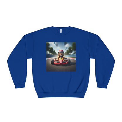 Go Kart Cat Unisex NuBlend Crewneck Sweatshirt style 3