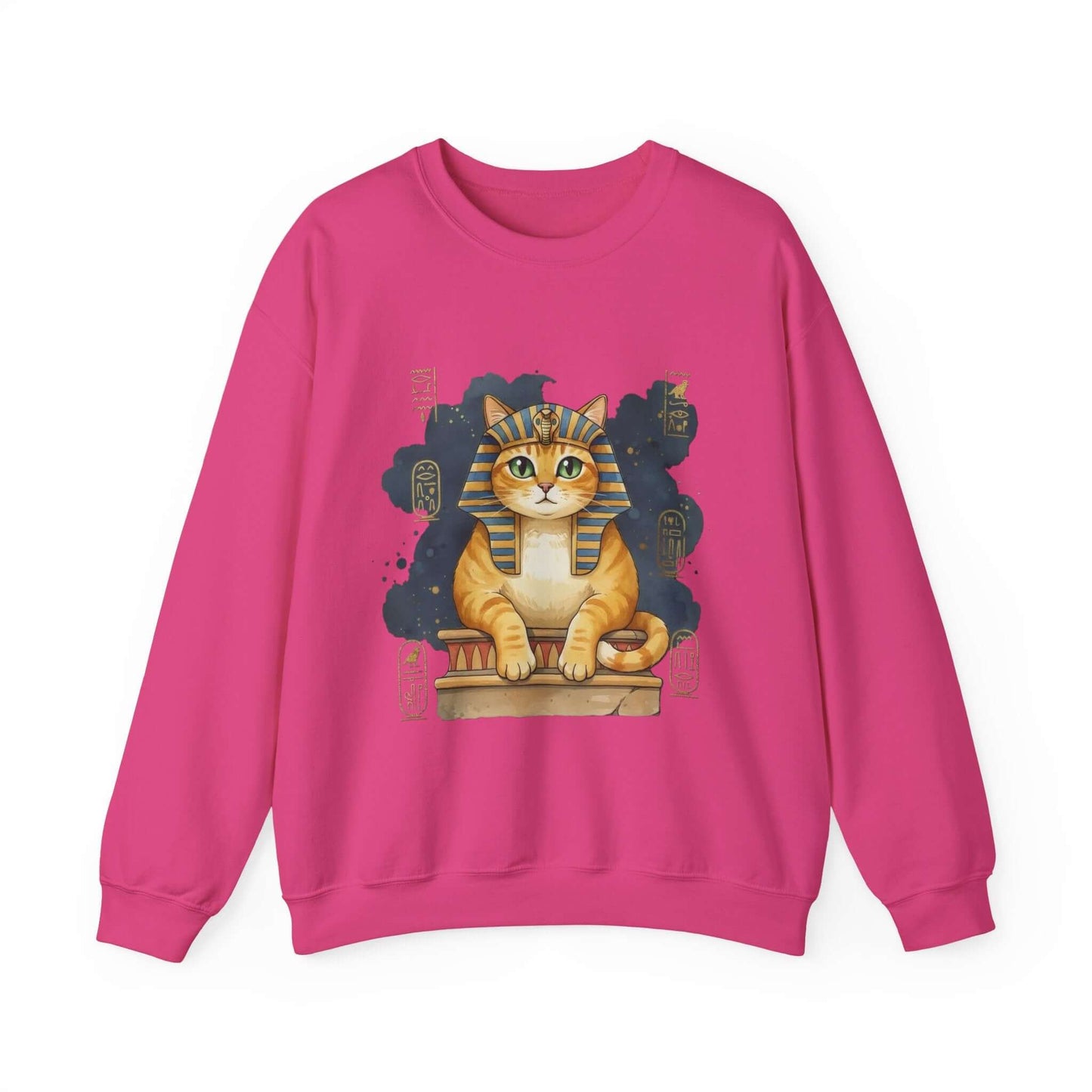 Watercolor Cat painting Unisex Crewneck Sweatshirt style 4