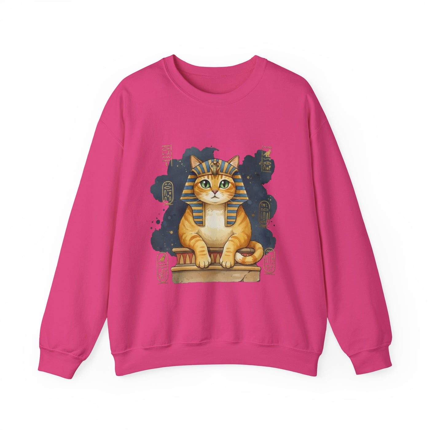 Watercolor painting style 9 Men & Women Cute Cat Pile Crewneck Sweatshirt