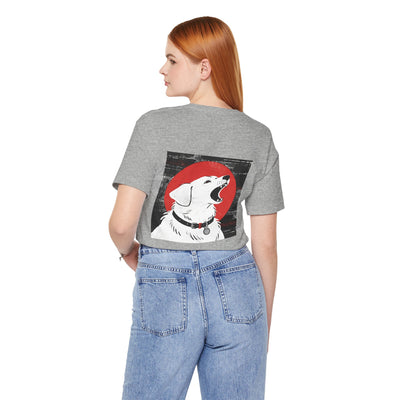 Dog Lover's Unisex Short Sleeve Tee Dog Head style | Pet Enthusiast Shirt, Gift for Dog Lovers, Animal Lovers Apparel, Casual Wear, Fun Dog Graphic T-Shirt