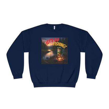 Crocodile Cat Fishing Unisex NuBlend Sweatshirt style 1