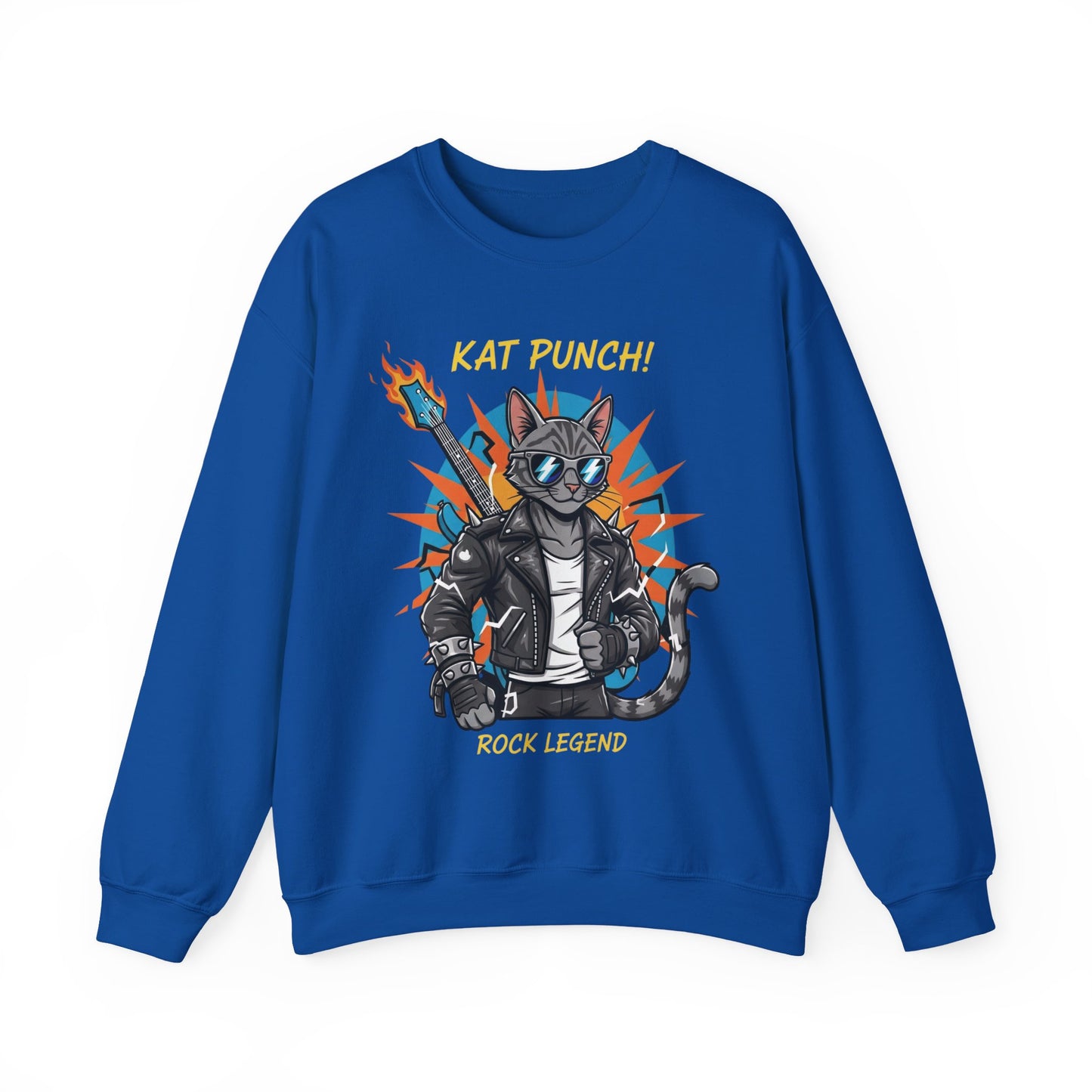 Cool Cat Unisex Heavy Blend Crewneck Sweatshirt style 1
