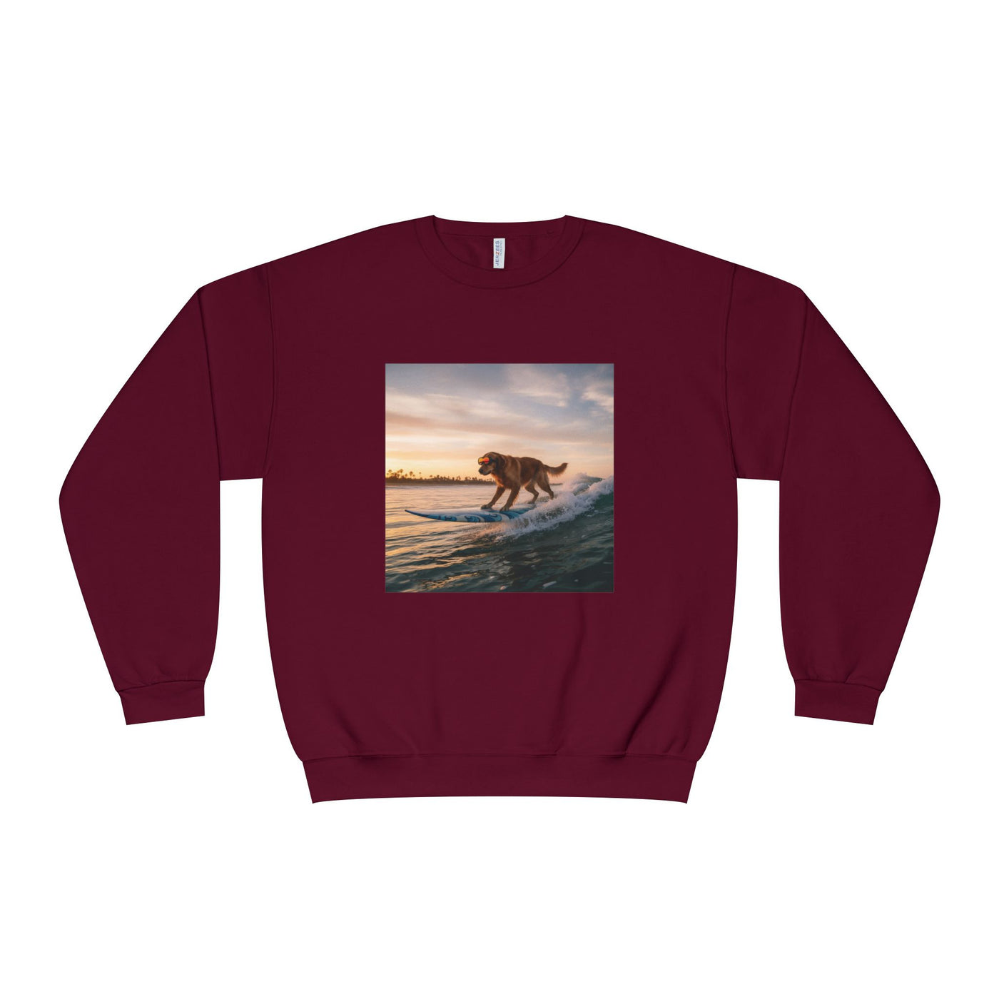 Surfing Dog style 2 Unisex NuBlend® Crewneck Sweatshirt