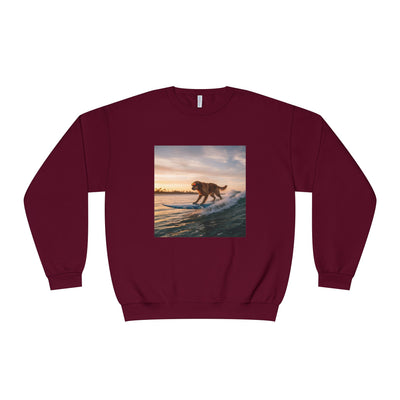 Surfing Dog style 2 Unisex NuBlend® Crewneck Sweatshirt
