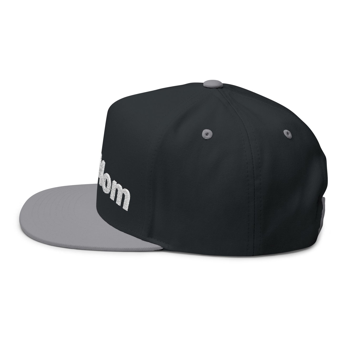 Stylish Embroidered Dog Mom Flat Bill Cap style 3