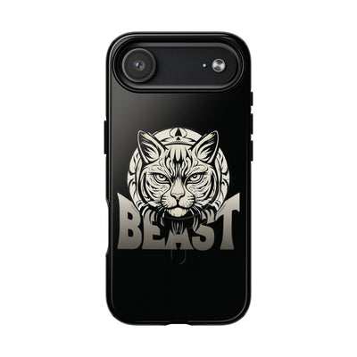 Beast Cat Black Tough Magnetic iPhone 17 / 17 Air / Pro / Pro Max Protective Case support MagSafe