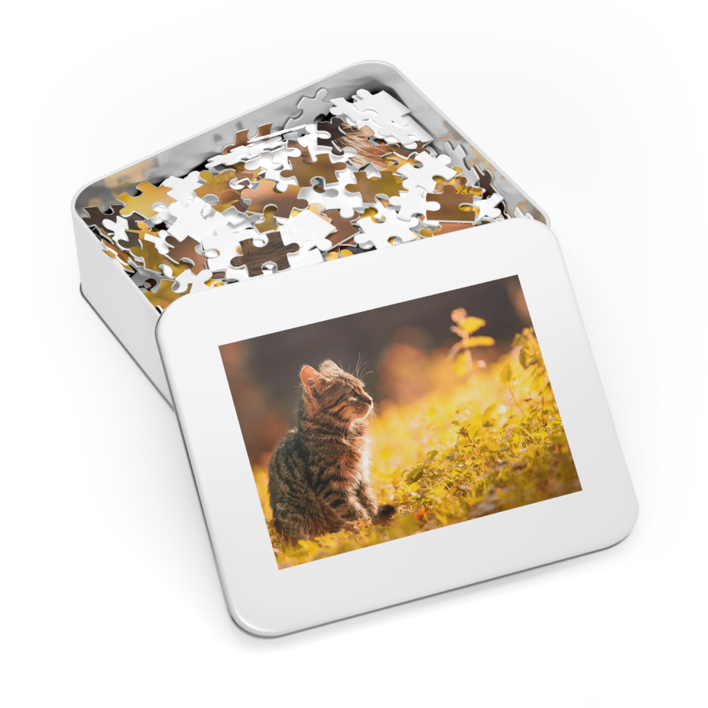 Rustic Cat Jigsaw Puzzle, 500 Pieces, Puzzle for Cat Lovers, Unique Gift for Pet Enthusiasts, Family Game Night