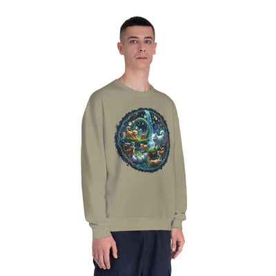 Cats & Dogs Happy Garden Unisex NuBlend® Crewneck Sweatshirt