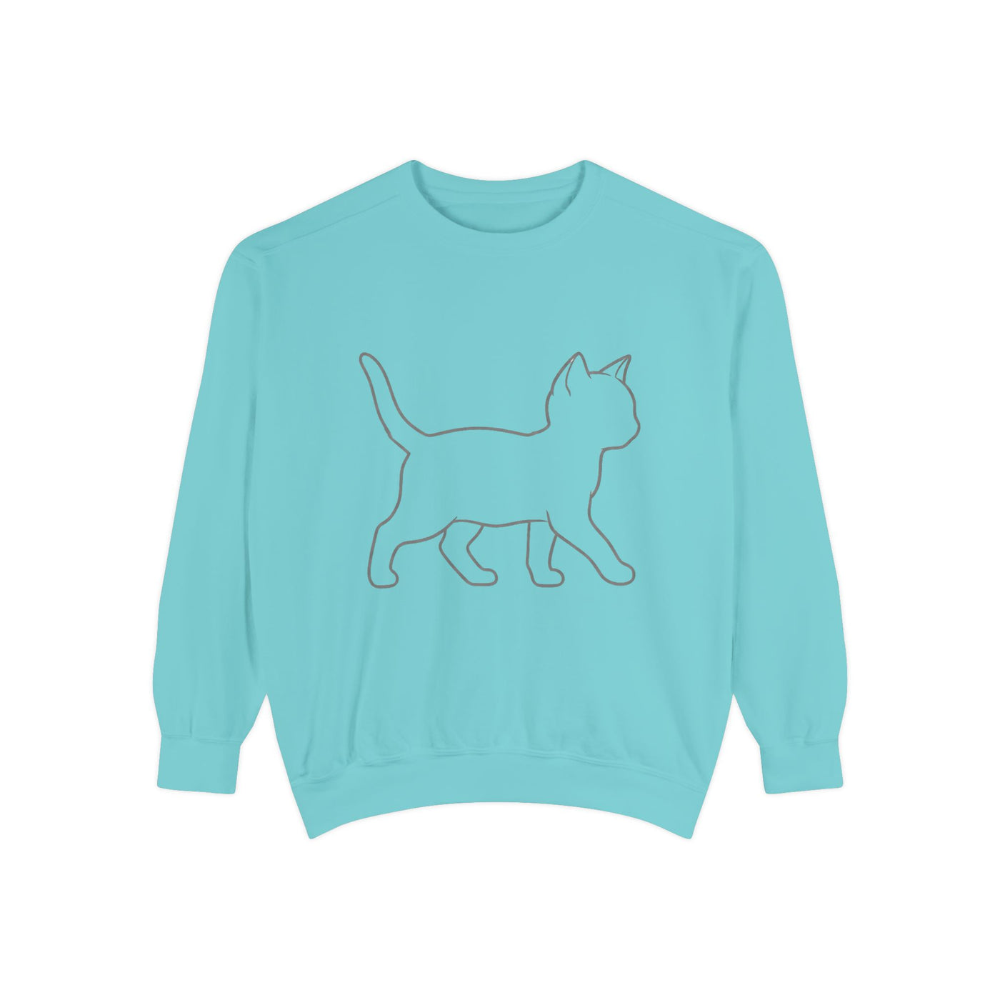 Walking Cat Shadow style 2 Cozy Graphic Unisex Crewneck Sweatshirt