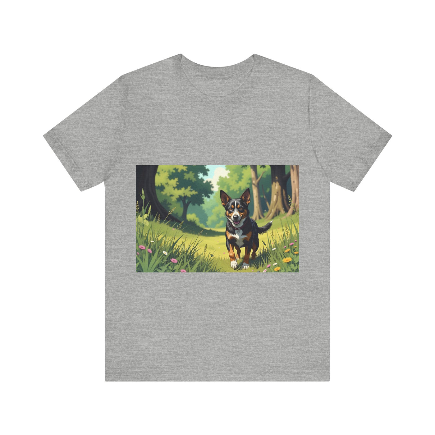 Adorable Dog comic style 1  Unisex Soft Tee| Cute Dog Lover's Shirt, Animal Graphic T-Shirt, Pet Themed Gift, Casual Wear