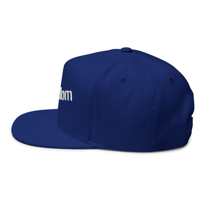 Stylish Embroidered Cat Mom Flat Bill Cap style 2