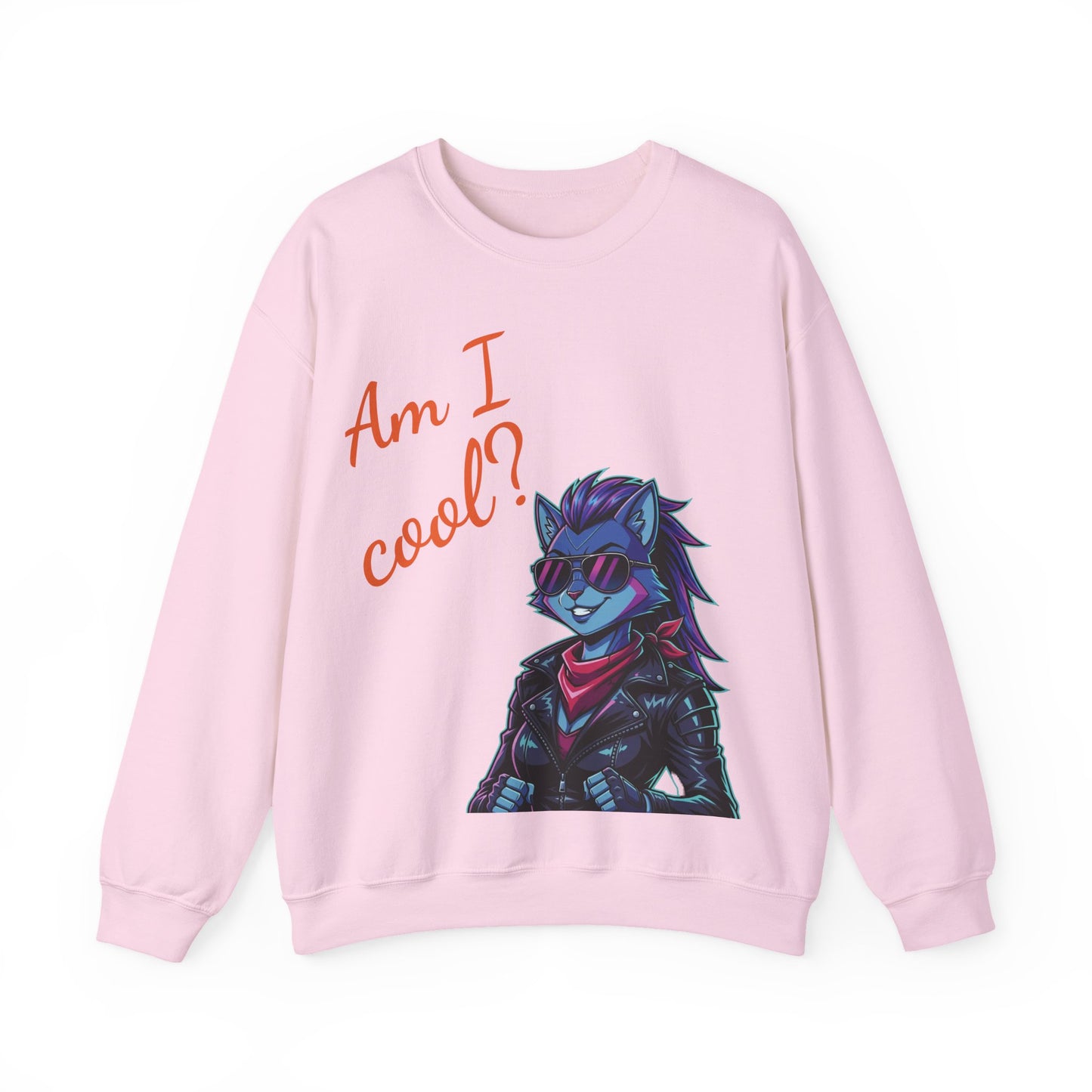 Cool Cat Unisex Heavy Blend Crewneck Sweatshirt style 2