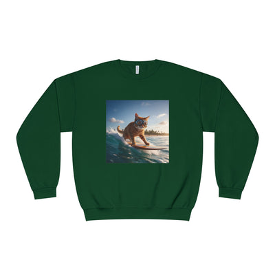 Surfing Cat style 1 Unisex NuBlend® Crewneck Sweatshirt