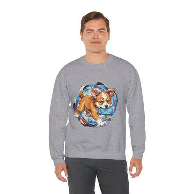 Watercolor painting style 7 Men & Women Cute Cat Pile Crewneck Sweatshirt