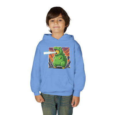 Cat cosplay Godzilla style 3 Unisex Kids Hoodie - Fun & Cozy Heavy Blend Sweatshirt with Cute Design