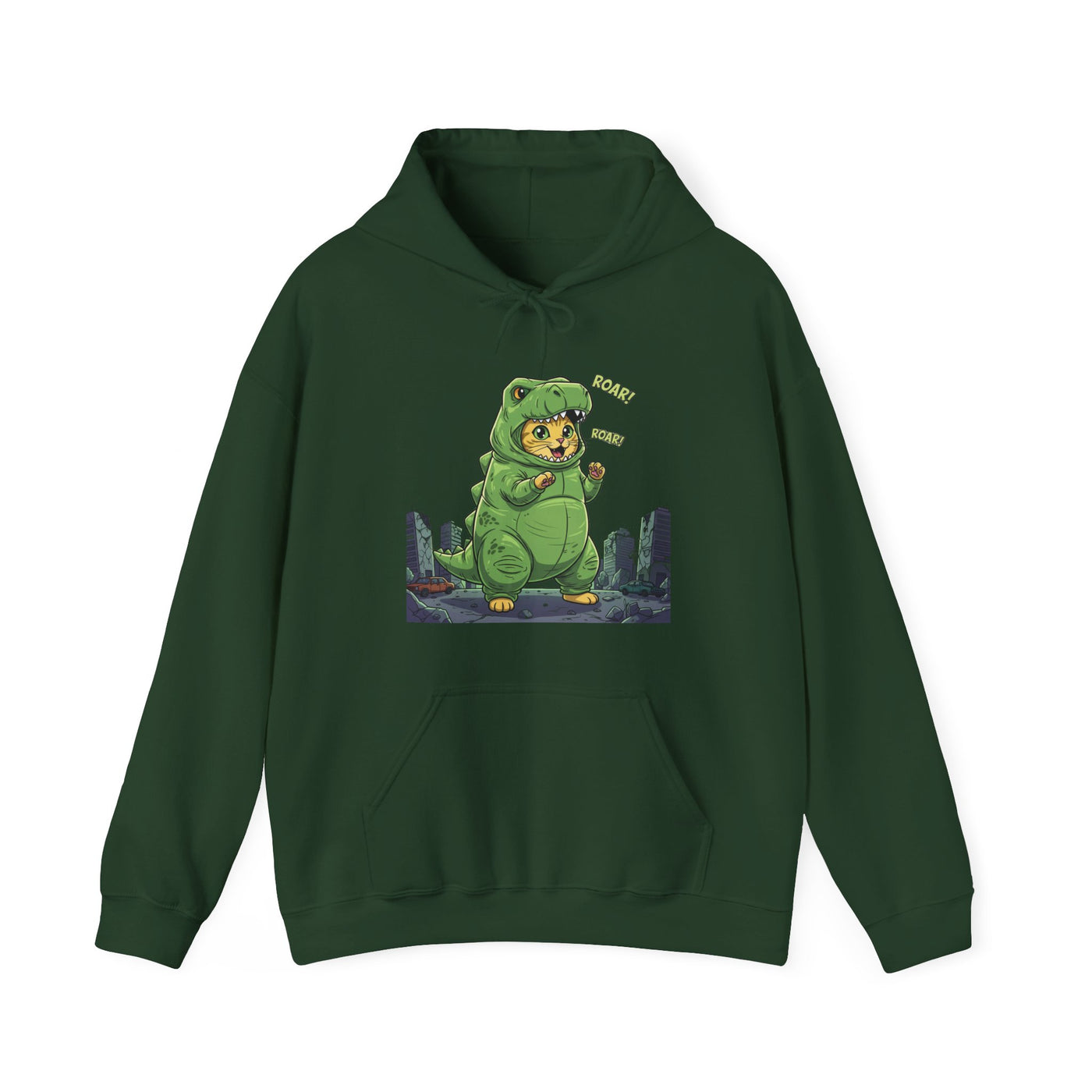 Cat cosplay Godzilla style 2 Unisex Hoodie - Fun & Playful Design