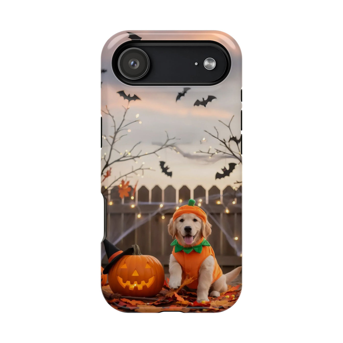 Halloween cute puppy photo style 4 Magnetic Impact-Resistant Phone Case, Cute Dog Design, Pet Owner Gift, Animal Lover Accessory, Birthday Gift for Dog Lovers