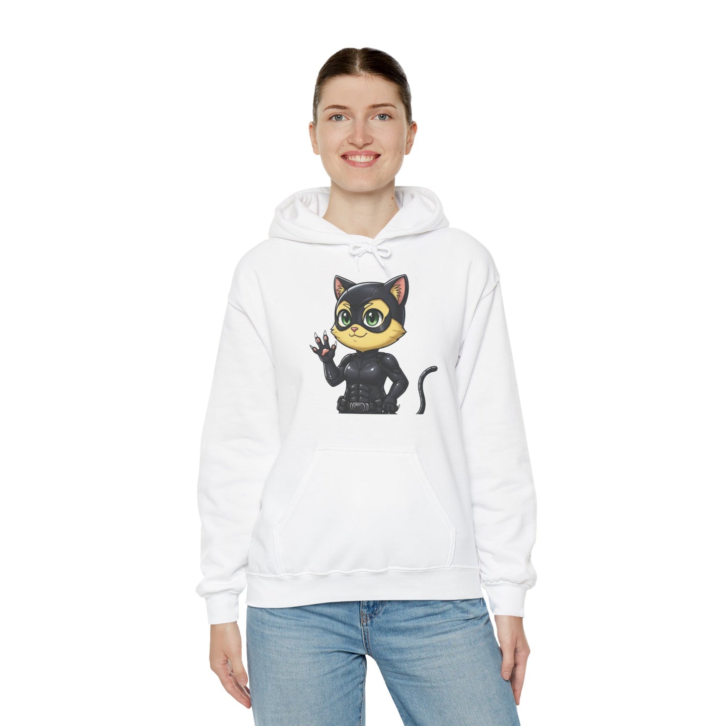 Cat cosplay Cat Woman Funny Design Unisex Hoodie style 2