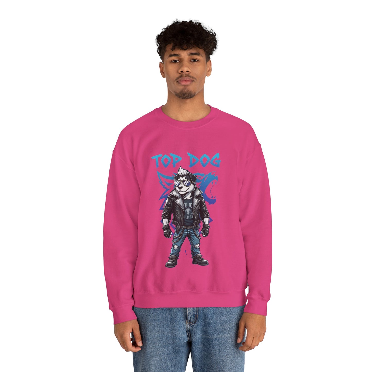 Cool Dog Unisex Heavy Blend Crewneck Sweatshirt style 1