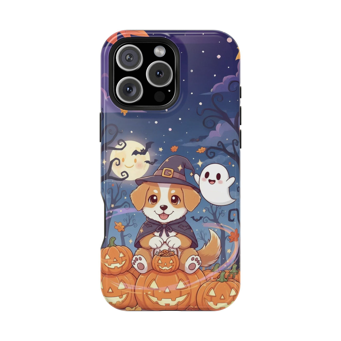 Halloween cute puppy anime style 3 Magnetic Impact-Resistant Phone Case, Cute Dog Design, Pet Owner Gift, Animal Lover Accessory, Birthday Gift for Dog Lovers