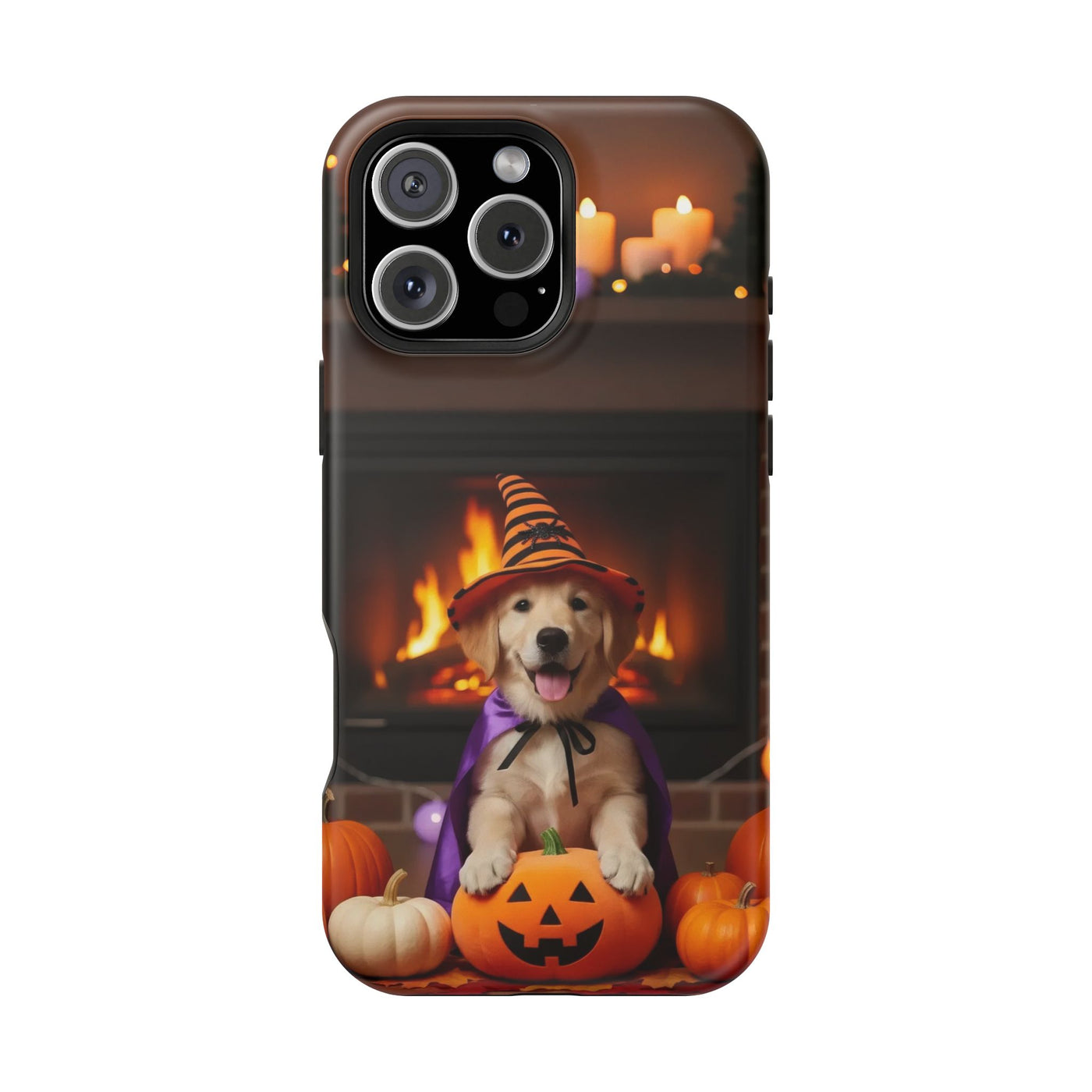 Halloween cute puppy photo style 1 Magnetic Impact-Resistant Phone Case, Cute Dog Design, Pet Owner Gift, Animal Lover Accessory, Birthday Gift for Dog Lovers