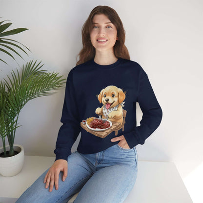 Watercolor Dog painting Unisex Crewneck Sweatshirt style 1