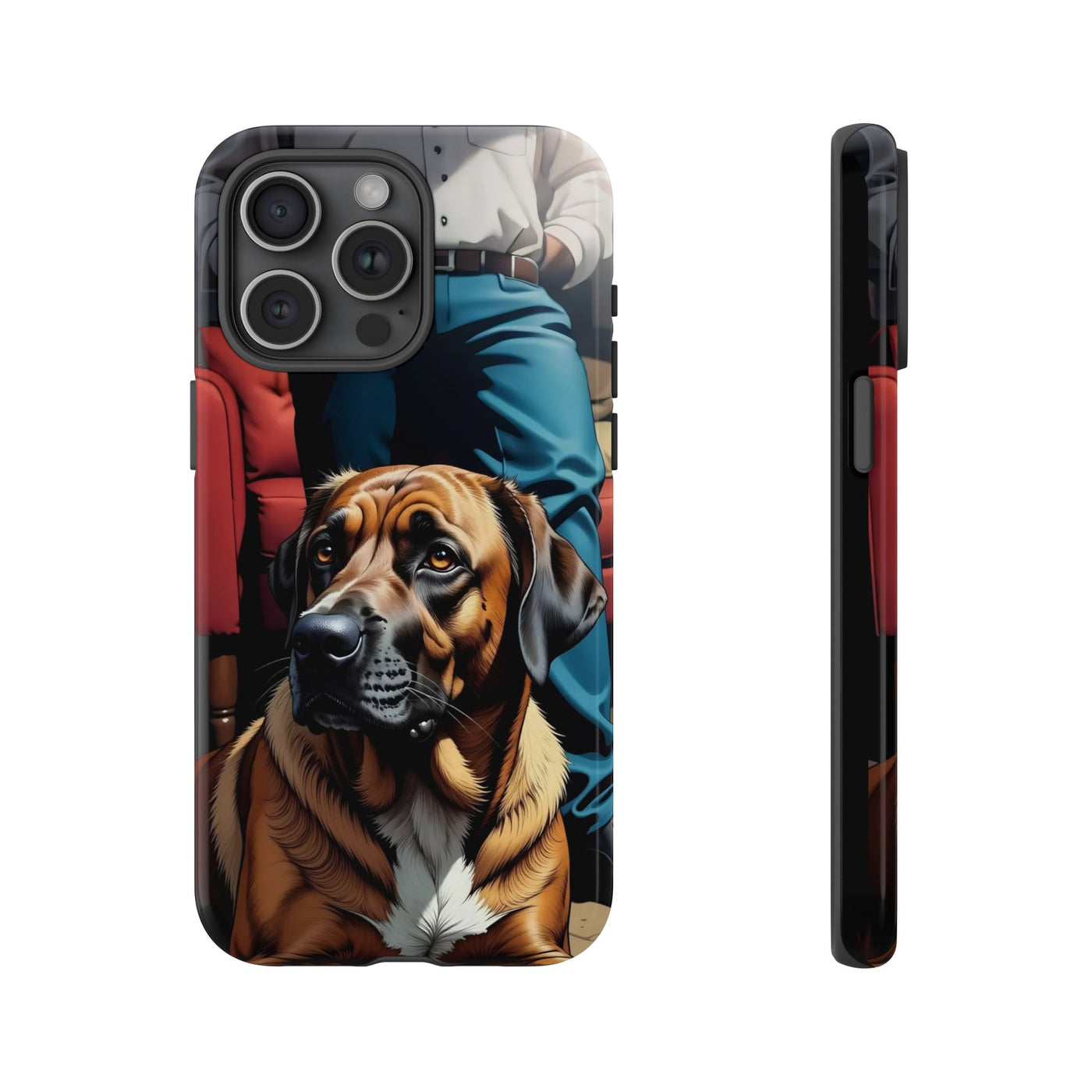 Dog on the floor - Tough Phone Case for Apple iPhone & Samsung Galaxy, Cute Pet Accessories, Gift for Cat Lovers