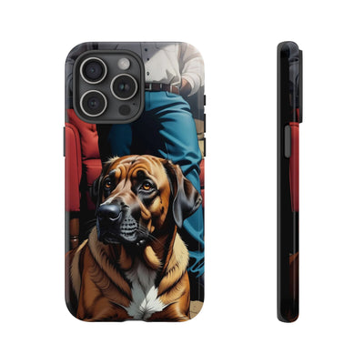 Dog on the floor - Tough Phone Case for Apple iPhone & Samsung Galaxy, Cute Pet Accessories, Gift for Cat Lovers